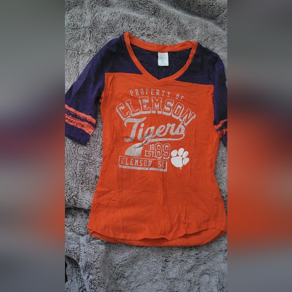 Threads 4 Thought Orange and Purple Kids Long Sleeve Tee